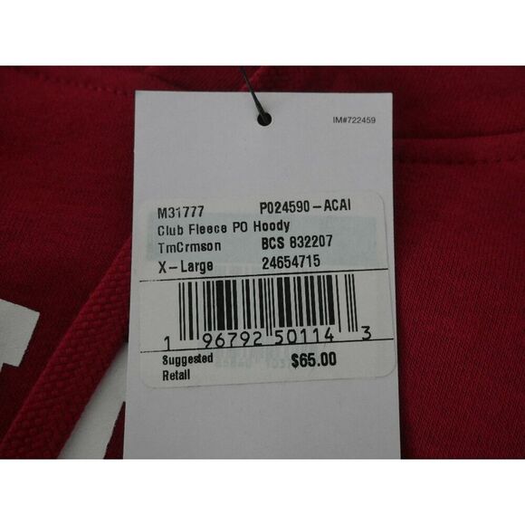 Nike Men's Iowa State Cyclones Cardinal Ames 515 Area Code Hooded Sweatshirt Red - Picture 10 of 10